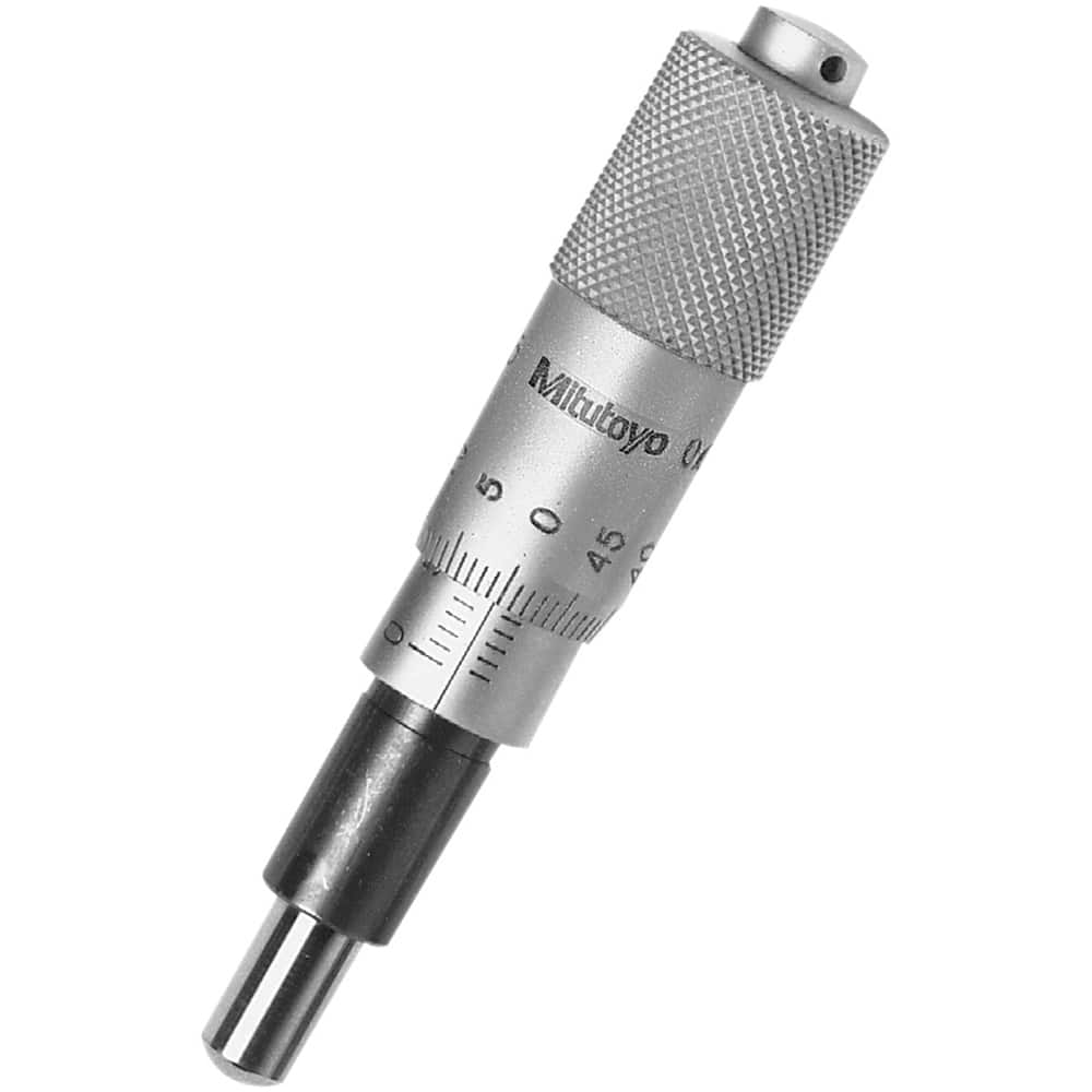 Mitutoyo - Mechanical Micrometer Heads; Minimum Measurement (Inch): 0 ; Minimum Measurement (Decimal Inch): 0 ; Minimum Measurement (mm): 0 ; Maximum Measurement (mm): 15.00 ; Digital Counter: No ; Graduation (mm): 0.010 - Exact Industrial Supply