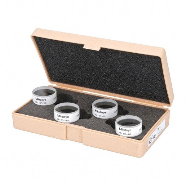 Mitutoyo - Micrometer Optical Parallels - 0 to 1mm, Use with Micrometers - Makers Industrial Supply