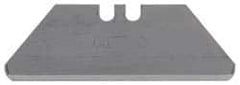 Stanley - 100 Piece Carbon Steel Utility Knife Blade - 1-7/8" OAL, 0.024" Blade Thickness - Makers Industrial Supply