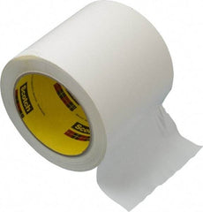 3M - White Solid Color Vinyl Tape - 4" Wide x 108' Long x 5.2 mil Thick, General Traffic - Makers Industrial Supply