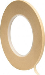 3M - 1/4" Wide x 60 Yd Long Tan Paper Masking Tape - Series 2380, 7.2 mil Thick, 28 In/Lb Tensile Strength - Makers Industrial Supply