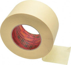 3M - 3" Wide x 60 Yd Long Tan Paper Masking Tape - Series 2693, 7.9 mil Thick, 29 In/Lb Tensile Strength - Makers Industrial Supply