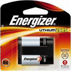 Energizer - Size 2CR5, Lithium, Photo Battery - 6 Volts, Flat Terminal, 2CR5, IEC Regulated - Makers Industrial Supply