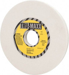 Tru-Maxx - 6" Diam x 1-1/4" Hole x 1/2" Thick, K Hardness, 80 Grit Surface Grinding Wheel - Aluminum Oxide, Type 1, Medium Grade, 5,410 Max RPM, Vitrified Bond, No Recess - Makers Industrial Supply