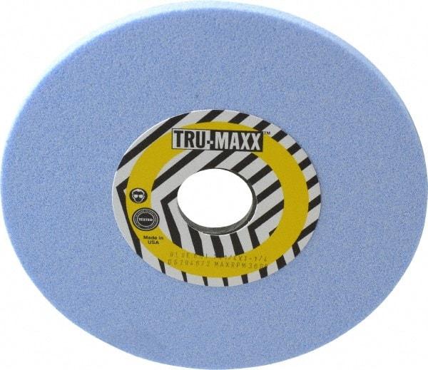 Tru-Maxx - 7" Diam x 1-1/4" Hole x 1/4" Thick, I Hardness, 60 Grit Surface Grinding Wheel - Ceramic, Type 1, Medium Grade, 3,600 Max RPM, Vitrified Bond, No Recess - Makers Industrial Supply