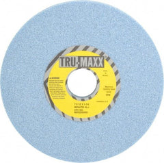 Tru-Maxx - 7" Diam x 1-1/4" Hole x 1/2" Thick, J Hardness, 46 Grit Surface Grinding Wheel - Ceramic, Type 1, Coarse Grade, 3,600 Max RPM, Vitrified Bond, No Recess - Makers Industrial Supply