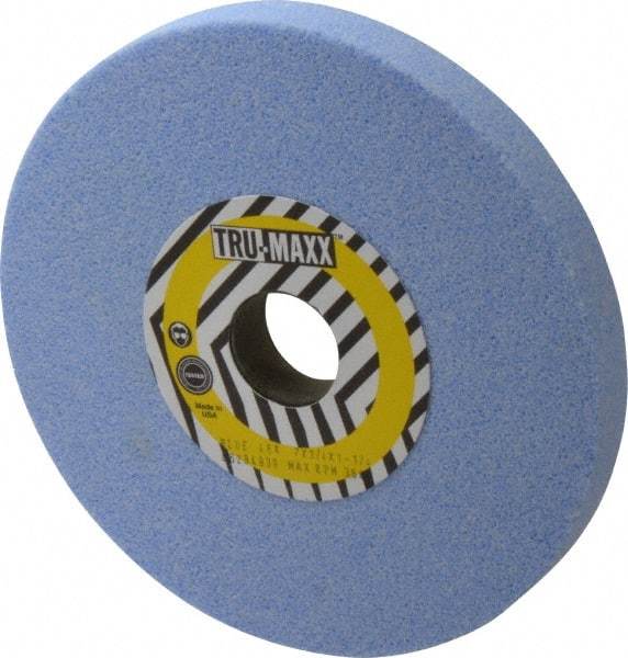 Tru-Maxx - 7" Diam x 1-1/4" Hole x 3/4" Thick, K Hardness, 46 Grit Surface Grinding Wheel - Ceramic, Type 1, Coarse Grade, 3,600 Max RPM, Vitrified Bond, No Recess - Makers Industrial Supply