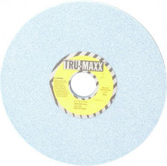 Tru-Maxx - 8" Diam x 1-1/4" Hole x 1/2" Thick, J Hardness, 46 Grit Surface Grinding Wheel - Ceramic, Type 1, Coarse Grade, 3,600 Max RPM, Vitrified Bond, No Recess - Makers Industrial Supply