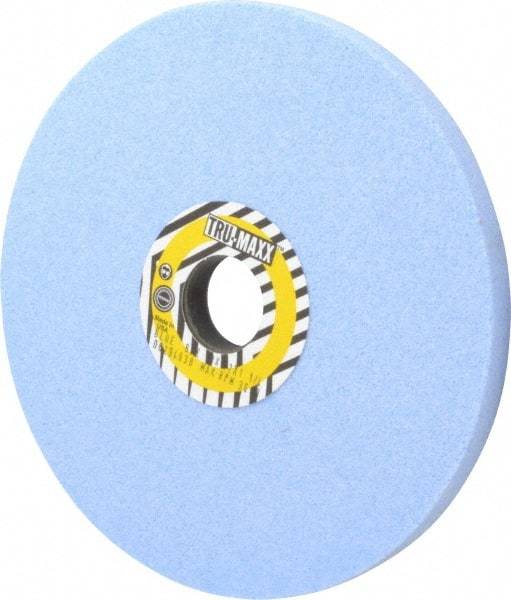 Tru-Maxx - 8" Diam x 1-1/4" Hole x 1/2" Thick, K Hardness, 60 Grit Surface Grinding Wheel - Ceramic, Type 1, Medium Grade, 3,600 Max RPM, Vitrified Bond, No Recess - Makers Industrial Supply