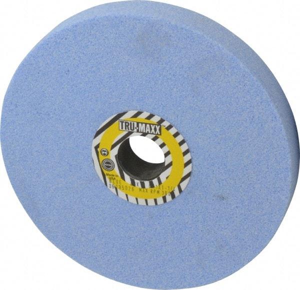 Tru-Maxx - 8" Diam x 1-1/4" Hole x 1" Thick, K Hardness, 46 Grit Surface Grinding Wheel - Ceramic, Type 1, Coarse Grade, 3,600 Max RPM, Vitrified Bond, No Recess - Makers Industrial Supply