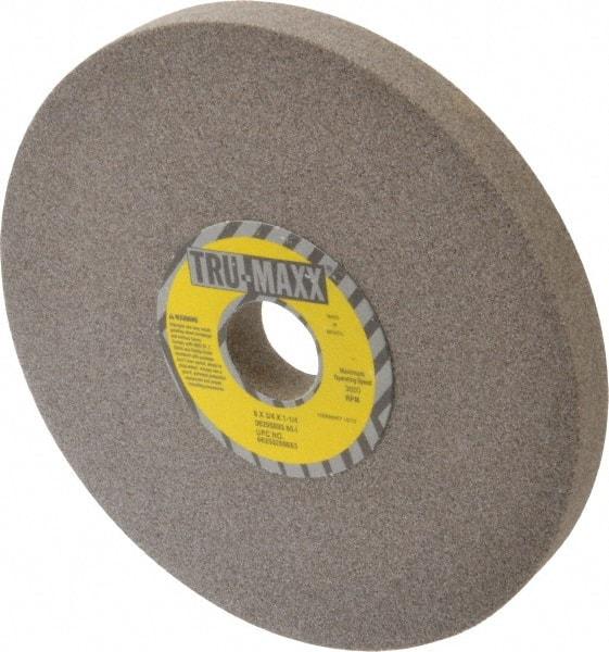 Tru-Maxx - 8" Diam x 1-1/4" Hole x 3/4" Thick, I Hardness, 60 Grit Surface Grinding Wheel - Aluminum Oxide, Type 1, Medium Grade, 3,600 Max RPM, Vitrified Bond, No Recess - Makers Industrial Supply