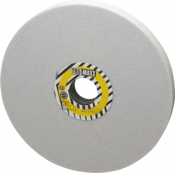 Tru-Maxx - 8" Diam x 1-1/4" Hole x 3/4" Thick, K Hardness, 60 Grit Surface Grinding Wheel - Aluminum Oxide, Type 1, Medium Grade, 3,600 Max RPM, Vitrified Bond, No Recess - Makers Industrial Supply