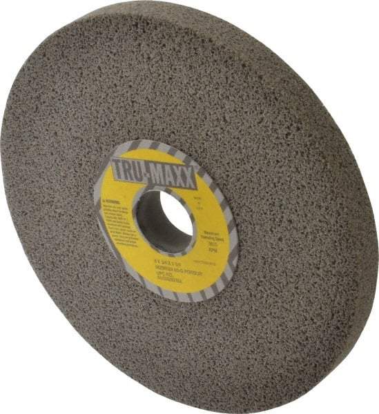 Tru-Maxx - 8" Diam x 1-1/4" Hole x 3/4" Thick, G Hardness, 60 Grit Surface Grinding Wheel - Aluminum Oxide, Type 1, Medium Grade, 3,600 Max RPM, Vitrified Bond, No Recess - Makers Industrial Supply