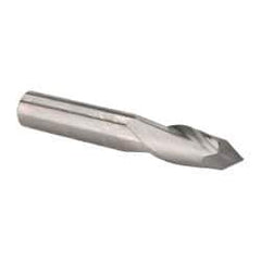 Accupro - 7/16" Diam, 1" LOC, 2 Flute, 90° Point Angle, Solid Carbide Drill Mill - Uncoated, 2-3/4" OAL, 7/16" Shank Diam - Makers Industrial Supply