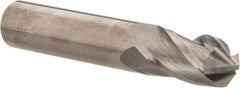 Accupro - 7/16" Diam, 1" LOC, 4 Flute, 90° Point Angle, Solid Carbide Drill Mill - Uncoated, 2-3/4" OAL, 7/16" Shank Diam - Makers Industrial Supply