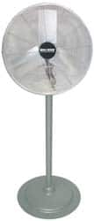 TPI - 30" Blade, 1/4 hp, 9,200 Max CFM, Single Phase Pedestal Stand Explosion Proof Fan - 5/2.6 Amps, 120/240 Volts - Makers Industrial Supply