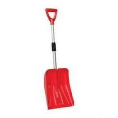 Value Collection - 10-1/2 Inch Wide Blade x 13 Inch High Blade Snow Shovel - 24 Inch Long Metal Shaft Handle with Poly D-Grip - Makers Industrial Supply