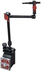 Starrett - 150 Lb Magnetic Force, Fine Adjustment Indicator Positioner & Holder with Base - Articulated Arm, 1-15/16" Base Height - Makers Industrial Supply