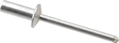 RivetKing - Size 64 Dome Head Aluminum Closed End Sealing Blind Rivet - Aluminum Mandrel, 0.188" to 1/4" Grip, 3/8" Head Diam, 0.192" to 0.196" Hole Diam, 0.531" Length Under Head, 3/16" Body Diam - Makers Industrial Supply