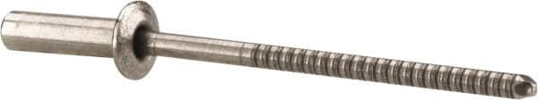 RivetKing - Size 44 Dome Head Stainless Steel Closed End Sealing Blind Rivet - Stainless Steel Mandrel, 0.188" to 1/4" Grip, 1/4" Head Diam, 0.129" to 0.133" Hole Diam, 0.485" Length Under Head, 1/8" Body Diam - Makers Industrial Supply