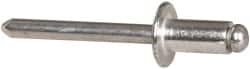 RivetKing - Size 84 Dome Head Aluminum Open End Blind Rivet - Aluminum Mandrel, 0.02" to 1/4" Grip, 1/2" Head Diam, 0.257" to 0.261" Hole Diam, 1/2" Length Under Head, 1/4" Body Diam - Makers Industrial Supply