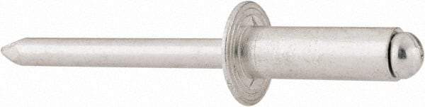 RivetKing - Size 88 Dome Head Aluminum Open End Blind Rivet - Aluminum Mandrel, 0.376" to 1/2" Grip, 1/2" Head Diam, 0.257" to 0.261" Hole Diam, 3/4" Length Under Head, 1/4" Body Diam - Makers Industrial Supply