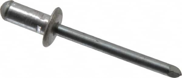 RivetKing - Size 82-84 Dome Head Aluminum Multi Grip Blind Rivet - Steel Mandrel, 0.062" to 1/4" Grip, 0.511" Head Diam, 0.257" to 0.261" Hole Diam, 0.472" Length Under Head, 1/4" Body Diam - Makers Industrial Supply