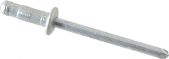 RivetKing - Size 52-53 Dome Head Steel Multi Grip Blind Rivet - Steel Mandrel, 0.056" to 0.196" Grip, 0.312" Head Diam, 0.192" to 0.196" Hole Diam, 0.437" Length Under Head, 5/32" Body Diam - Makers Industrial Supply