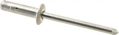 RivetKing - Size 0619 Dome Head Aluminum Tri Folding Blind Rivet - Aluminum Mandrel, 0.04" to 0.157" Grip, 0.386" Head Diam, 0.196" to 0.209" Hole Diam, 0.684" Length Under Head, 3/16" Body Diam - Makers Industrial Supply