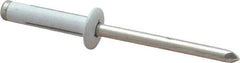 RivetKing - Size 0625 Dome Head Aluminum Tri Folding Blind Rivet - Aluminum Mandrel, 0.04" to 0.354" Grip, 0.386" Head Diam, 0.196" to 0.209" Hole Diam, 0.906" Length Under Head, 3/16" Body Diam - Makers Industrial Supply