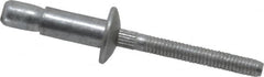 RivetKing - Size 86 Dome Head Aluminum Structural with Locking Stem Blind Rivet - Aluminum Mandrel, 0.08" to 3/8" Grip, 0.525" Head Diam, 0.261" to 0.272" Hole Diam, 0.56" Length Under Head, 1/4" Body Diam - Makers Industrial Supply