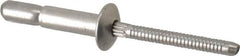 RivetKing - Size 67 Dome Head Stainless Steel Structural with Locking Stem Blind Rivet - Stainless Steel Mandrel, 0.214" to 0.437" Grip, 0.385" Head Diam, 0.194" to 0.204" Hole Diam, 0.572" Length Under Head, 3/16" Body Diam - Makers Industrial Supply