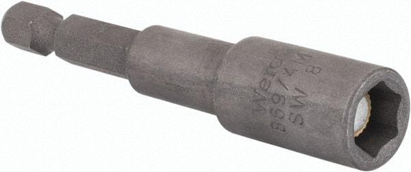 Wera - 8mm Magnetic Nutsetter - 1/4" Hex Drive, 2-1/2" OAL - Makers Industrial Supply