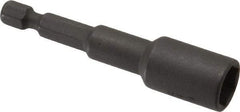 Wera - 10mm Nonmagnetic Nutsetter - 1/4" Hex Drive, 2-5/8" OAL, 9/16" Socket Nose Diam - Makers Industrial Supply