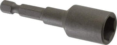 Wera - 12mm Nonmagnetic Nutsetter - 1/4" Hex Drive, 2-5/8" OAL, 11/16" Socket Nose Diam - Makers Industrial Supply