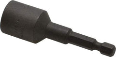 Wera - 13mm Nonmagnetic Nutsetter - 1/4" Hex Drive, 2-5/8" OAL, 11/16" Socket Nose Diam - Makers Industrial Supply