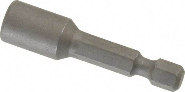 Wera - 6mm Nonmagnetic Nutsetter - 1/4" Hex Drive, 2" OAL, 7/16" Socket Nose Diam - Makers Industrial Supply