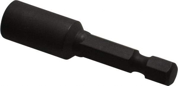 Wera - 7mm Nonmagnetic Nutsetter - 1/4" Hex Drive, 2" OAL, 7/16" Socket Nose Diam - Makers Industrial Supply