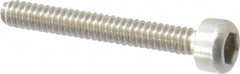 Value Collection - M1.6x0.35 Metric Coarse Hex Socket Drive, Socket Cap Screw - Grade 18-8 & Austenitic A2 Stainless Steel, Uncoated, Fully Threaded, 12mm Length Under Head - Makers Industrial Supply