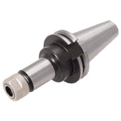 Iscar - 0.12" to 1.025" Capacity, 3.359" Projection, CAT40 Taper Shank, ER40 Collet Chuck - Through-Spindle - Exact Industrial Supply