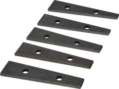 Value Collection - 6 to 10° Angle, 3-1/2 Inch Long, Angle Block Set - 5/32 Inch Thick, 55-60 Rc Hardness, 5 Pieces - Makers Industrial Supply