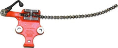 Ridgid - 1/8 to 5" Pipe Capacity, Manual Chain Vise - Bolt Down, Cast Iron, Model Number BC510 - Makers Industrial Supply