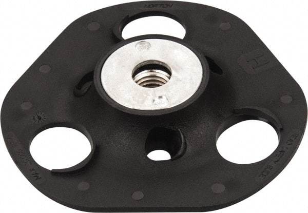 Norton - 5" Diam Locking Nut Disc Backing Pad - Medium Density, 13,000 RPM, Speed-Lok Compatible - Makers Industrial Supply