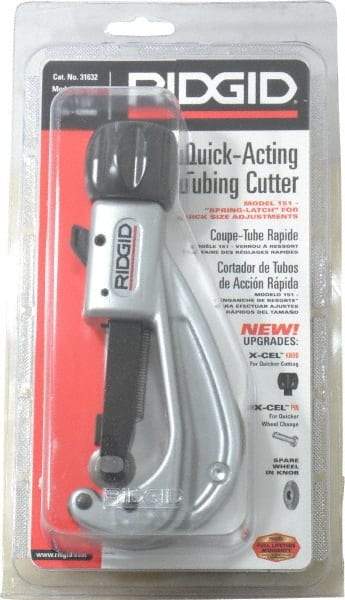 Ridgid - 1/4" to 1-5/8" Pipe Capacity, Tube Cutter - Cuts Metal - Makers Industrial Supply