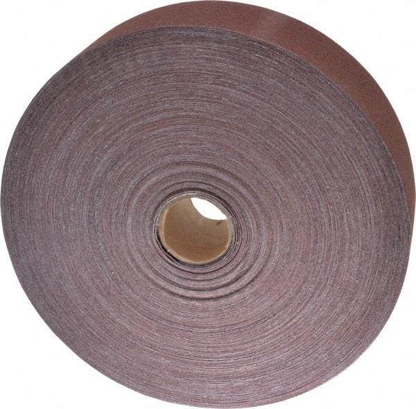 3M - 2" x 50 Yd 120 Grit Aluminum Oxide Cloth Roll - Fine Grade, J Weighted Backing - Makers Industrial Supply