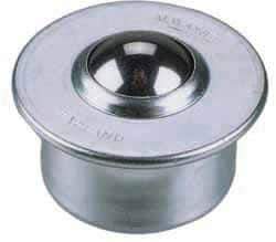 SKF - Round, Stainless Steel Ball Transfer - 9.8mm Mount Height, 198 Lb. Capacity - Makers Industrial Supply