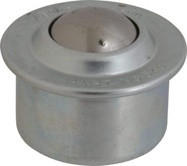 SKF - Round, Carbon Steel Ball Transfer - 19mm Mount Height, 1,210 Lb. Capacity - Makers Industrial Supply