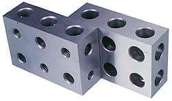 Suburban Tool - 0.0001 Squareness Per Inch, Hardened Steel, 1-2-3 Block with 11 Hole Setup Block - 5/16 - 18 Inch Tapped Hole Size, Sold As Matched Pair - Makers Industrial Supply