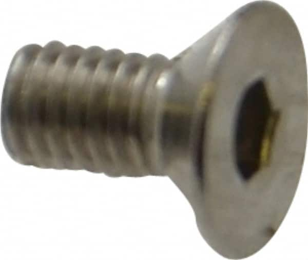 Value Collection - M3x0.50 Metric Coarse Hex Socket Drive, 90° Flat Screw - Grade 18-8 & Austenitic A2 Stainless Steel, Uncoated, Fully Threaded, 6mm OAL - Makers Industrial Supply