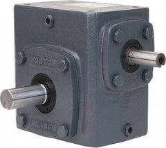 Boston Gear - 1-3/4 Centerline Distance, 50:1, 35 RPM Output, 0.44 Input Horsepower, 573 Lbs. Max Torque, Speed Reducer - Single Shaft Left - Makers Industrial Supply